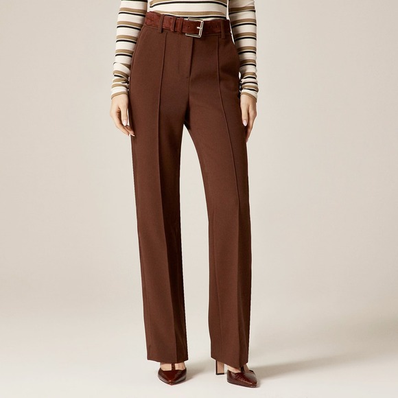 NWT J. Crew Natalia Pant in Four-Season Stretch French Press 16 Business Casual